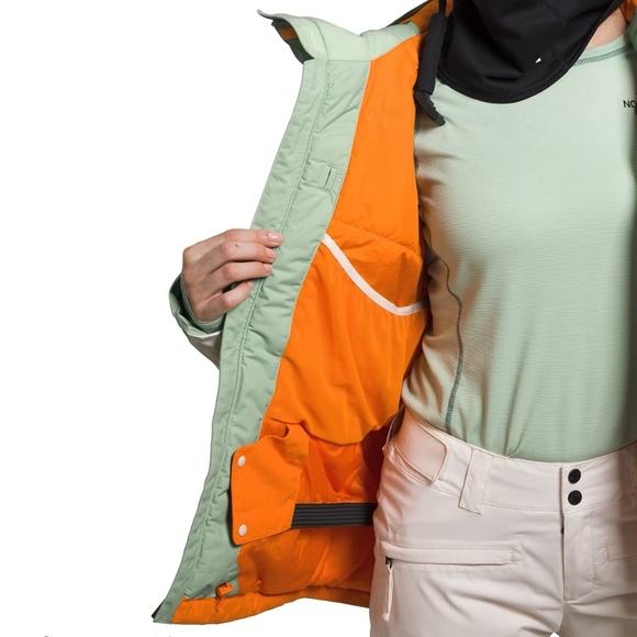 The North Face - Women's - Freedom Insulated Jacket - Sage/Orange - NWT - Picture 2 of 8
